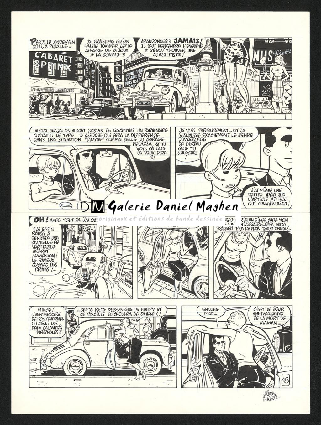 Planche originale n°18 - Olivier Schwartz - Encre de Chine sur papier - 6198