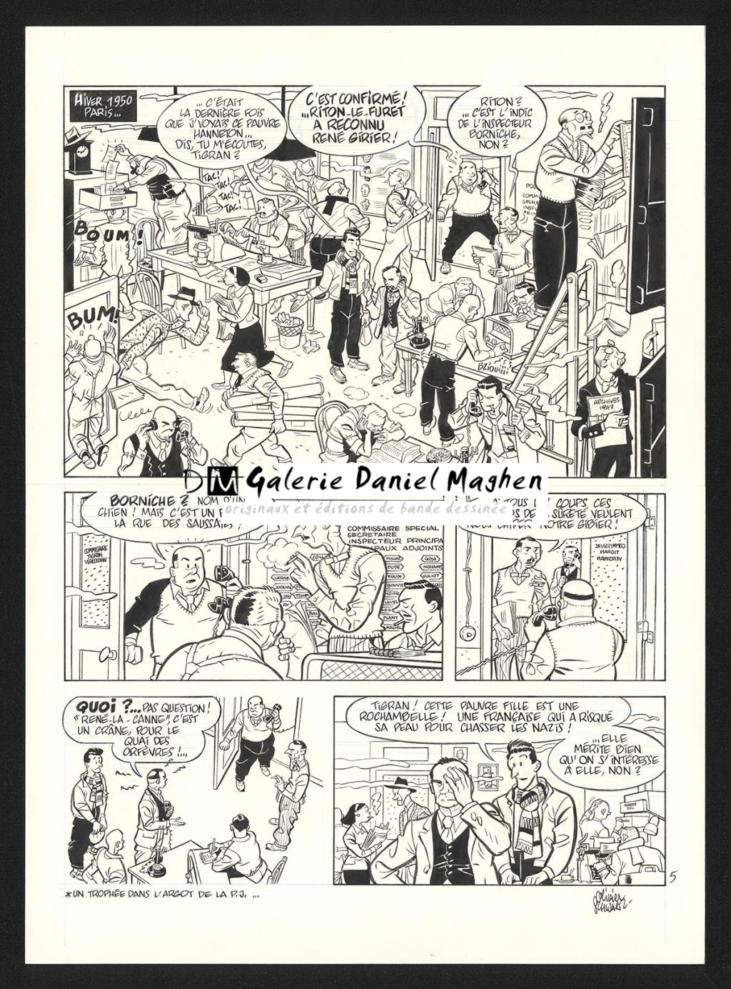 Planche originale n°5 - Olivier Schwartz - Encre de Chine sur papier - 6562