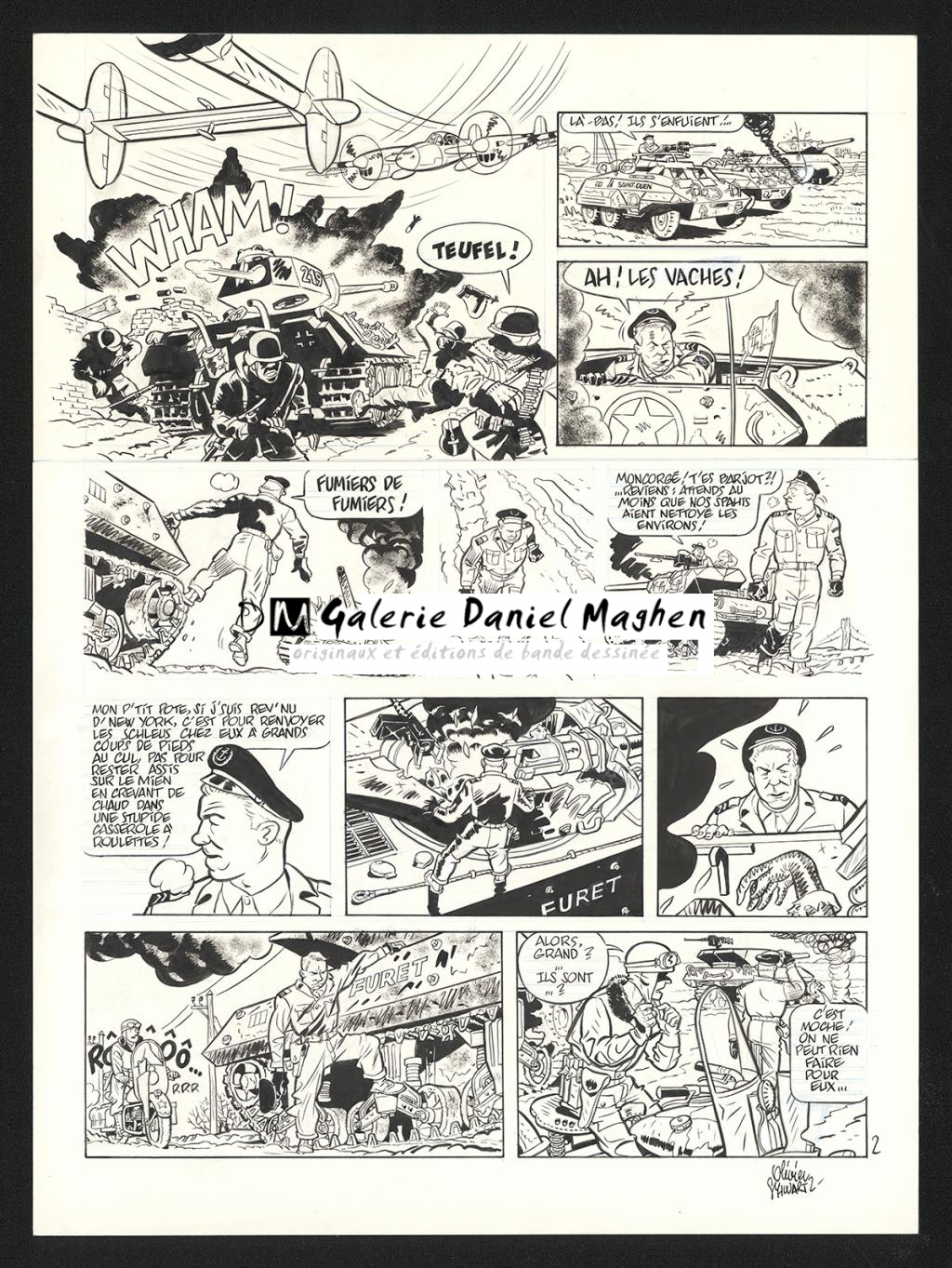 Planche originale n°2 - Olivier Schwartz - Encre de Chine sur papier - 6199