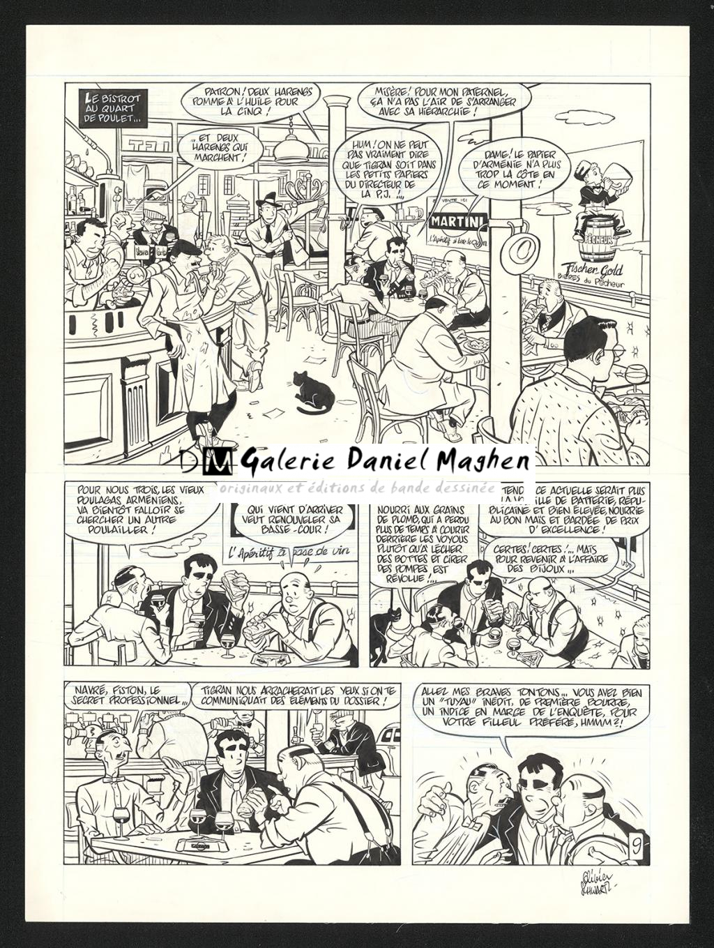 Planche originale n°9 - Olivier Schwartz - Encre de Chine sur papier - 6563