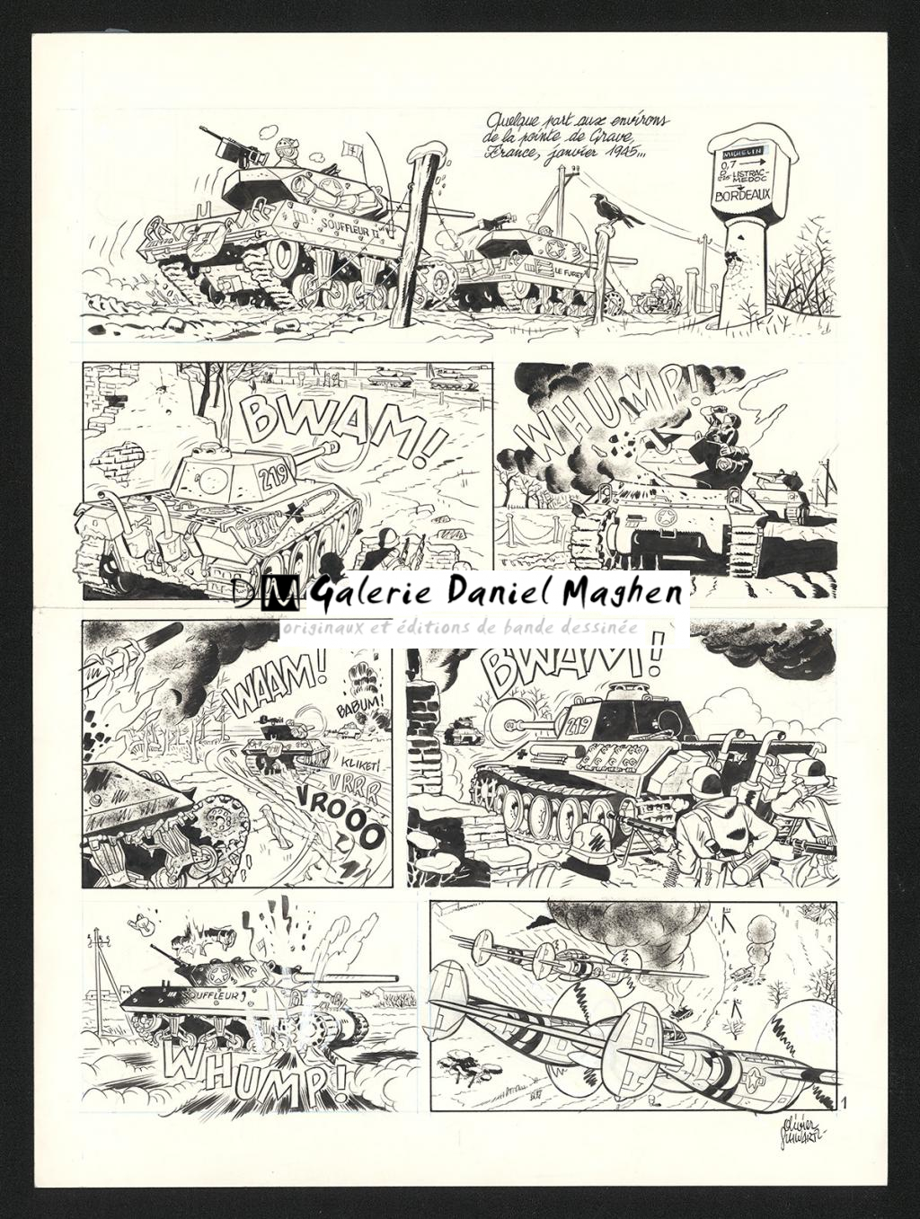 Planche originale n°1 - Olivier Schwartz - Encre de Chine sur papier - 6201