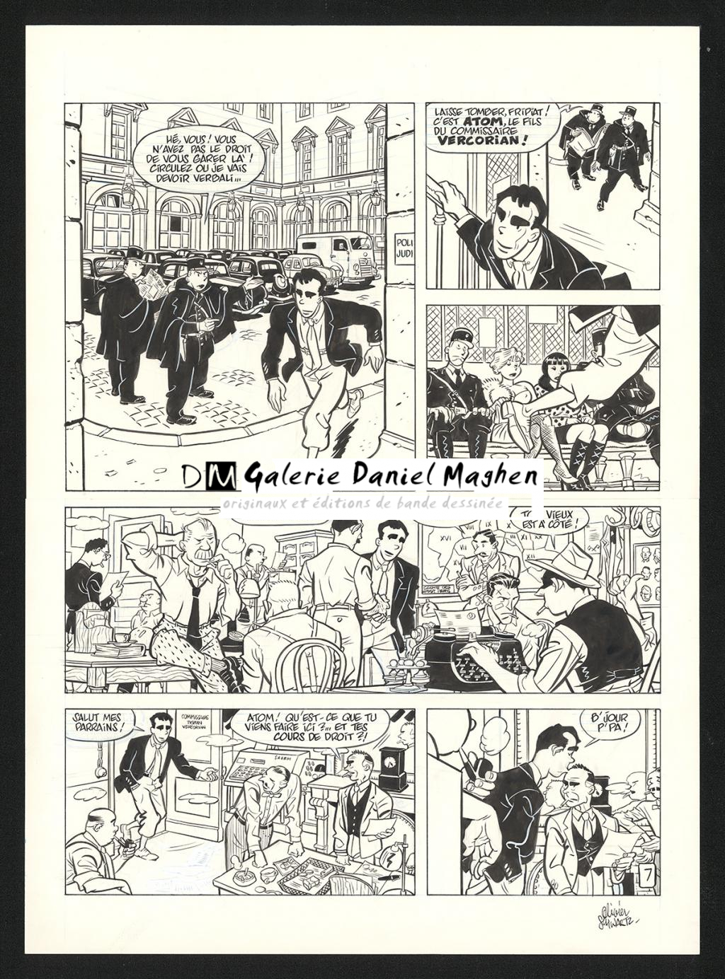 Planche originale n°7 - Olivier Schwartz - Encre de Chine sur papier - 6564