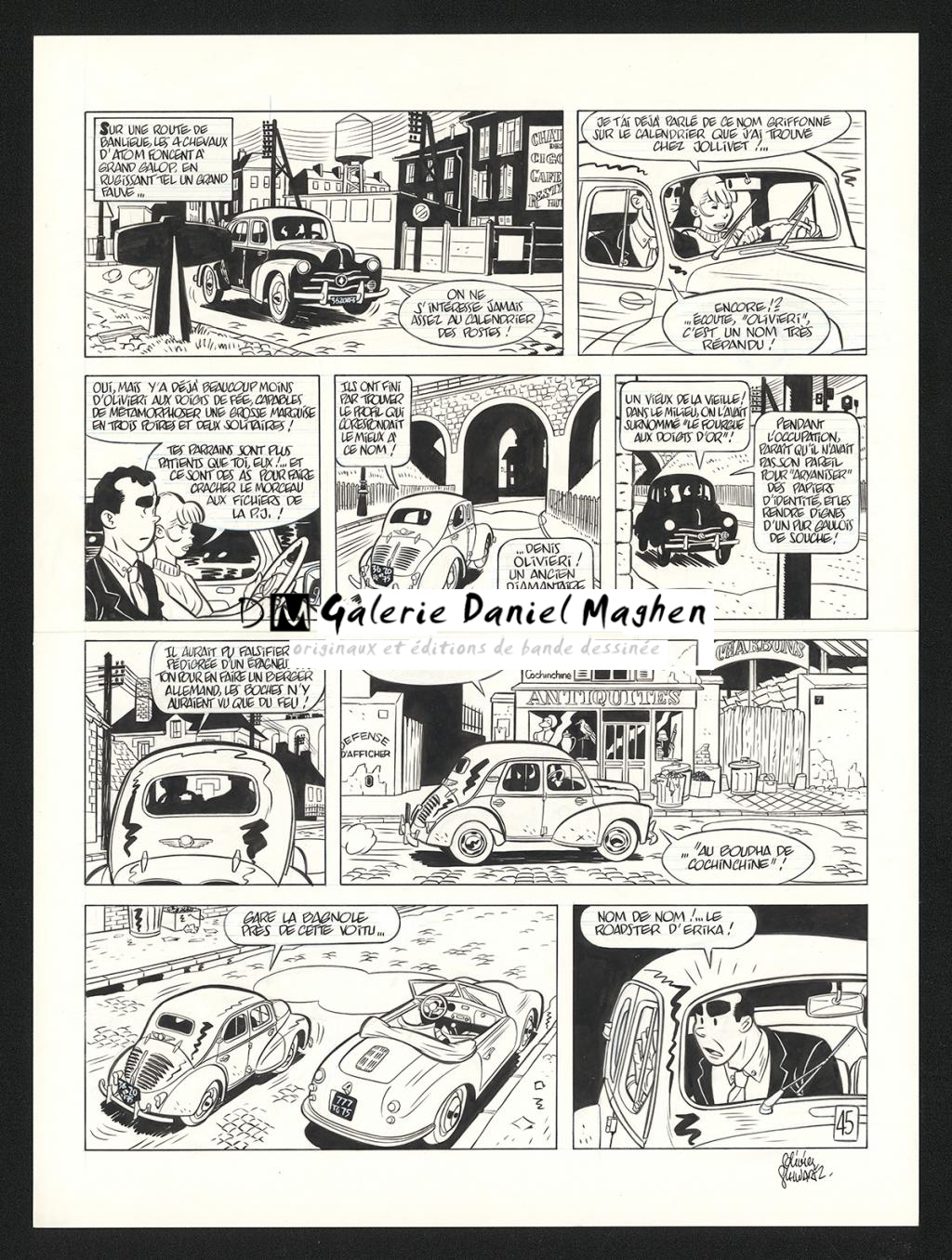 Planche originale n°45 - Olivier Schwartz - Encre de Chine sur papier - 6565