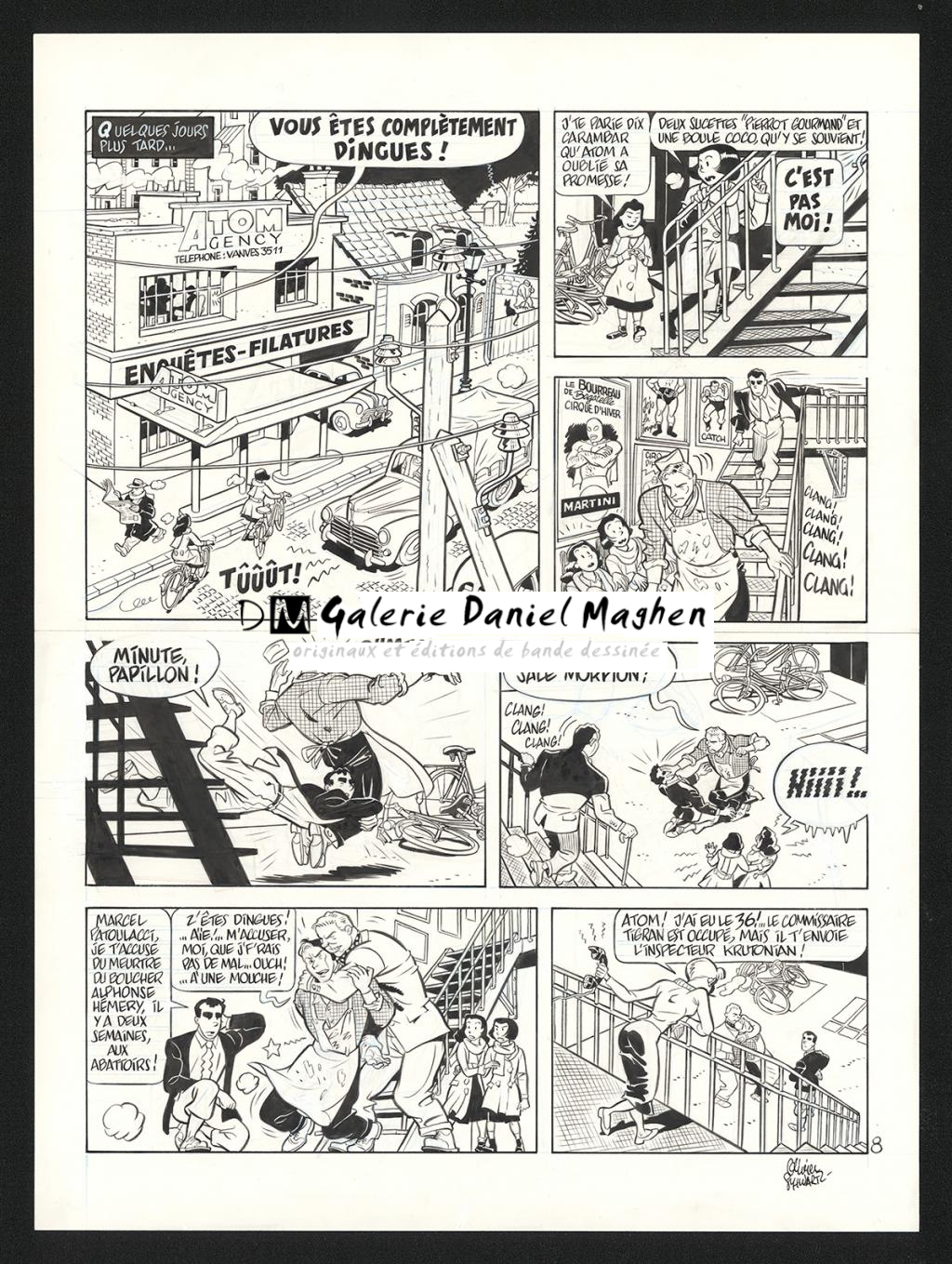 Planche originale n°8 - Olivier Schwartz - Encre de Chine sur papier - 6202