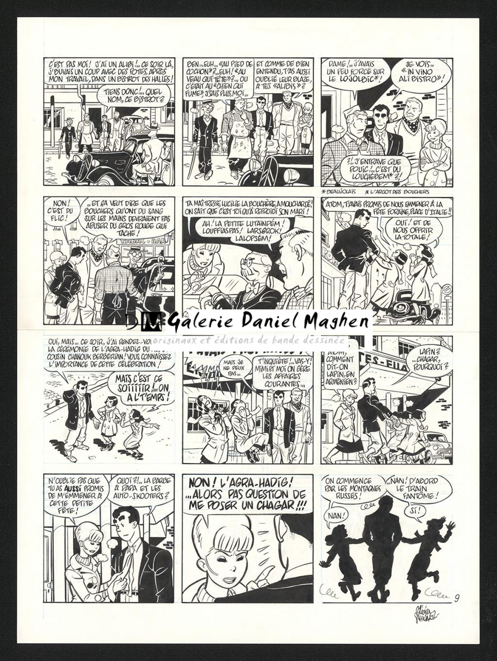 Planche originale n°9 - Olivier Schwartz - Encre de Chine sur papier - 6203