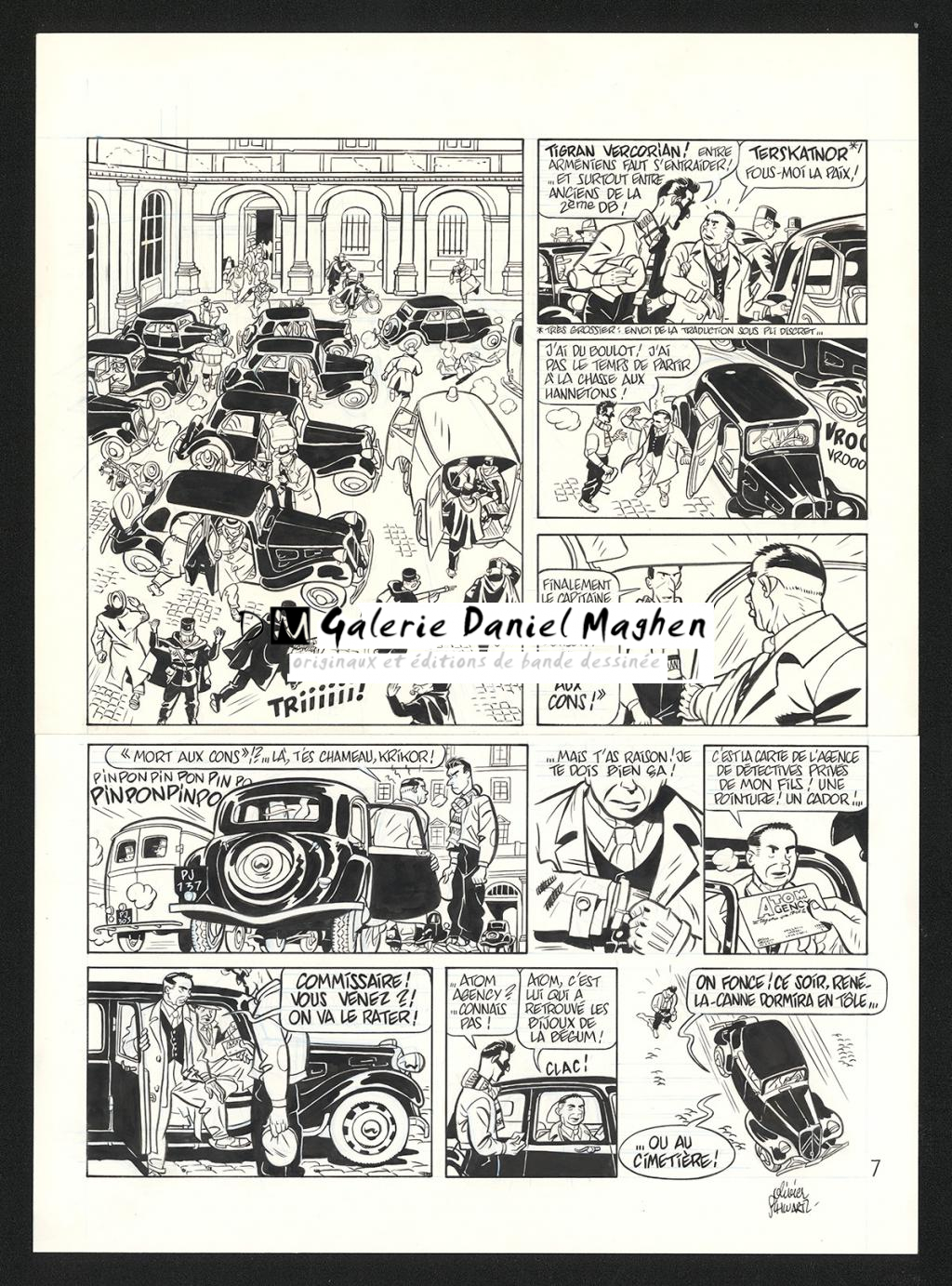 Planche originale n°7 - Olivier Schwartz - Encre de Chine sur papier - 6205