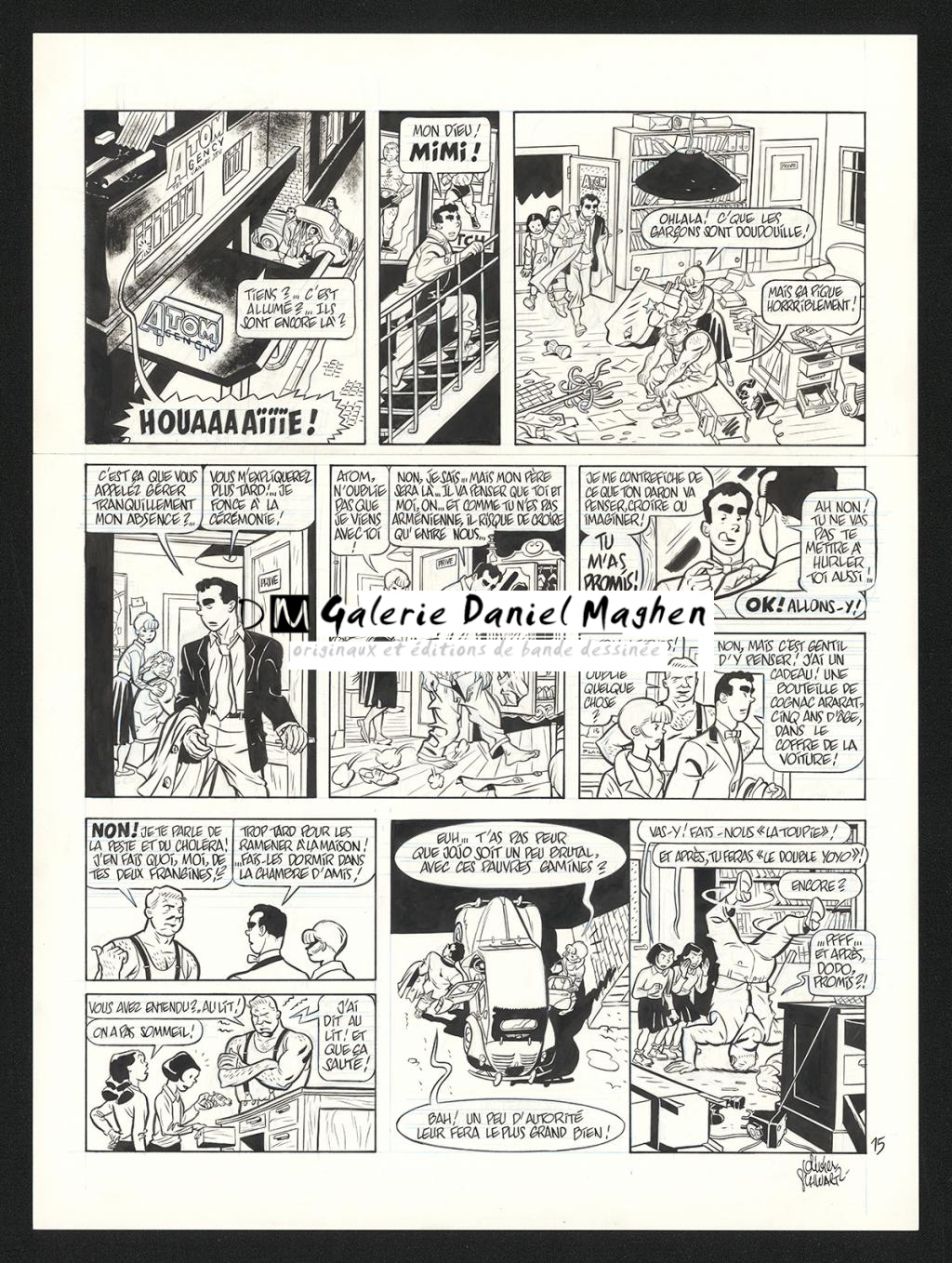 Planche originale n°15 - Olivier Schwartz - Encre de Chine sur papier - 6206