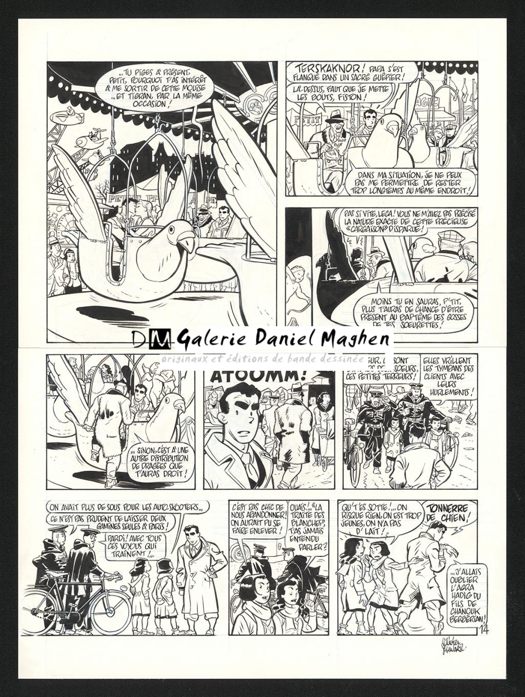 Planche originale n°14 - Olivier Schwartz - Encre de Chine sur papier - 6567