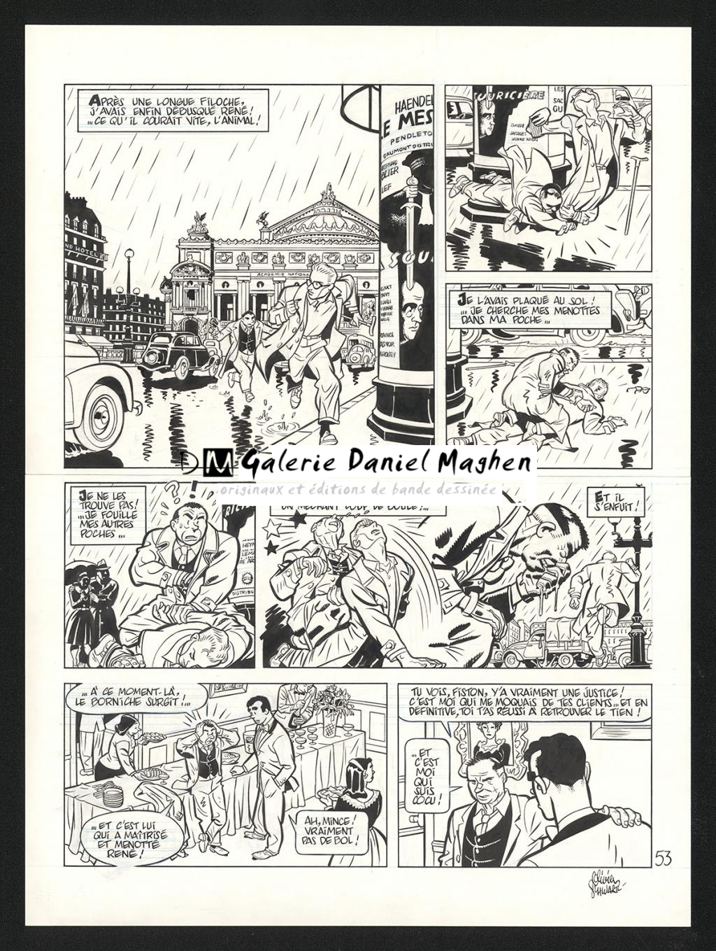 Planche originale n°53 - Olivier Schwartz - Encre de Chine sur papier - 6432