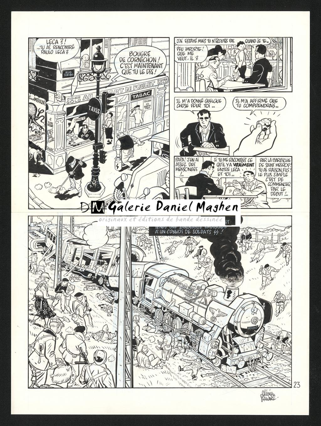 Planche originale n°23 - Olivier Schwartz - Encre de Chine sur papier - 6570