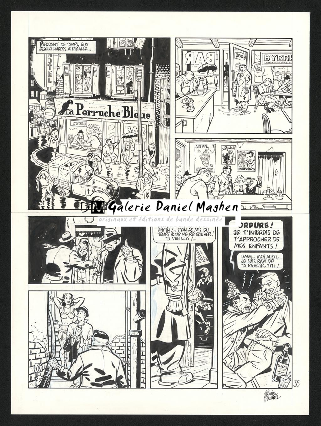 Planche originale n°35 - Olivier Schwartz - Encre de Chine sur papier - 6208