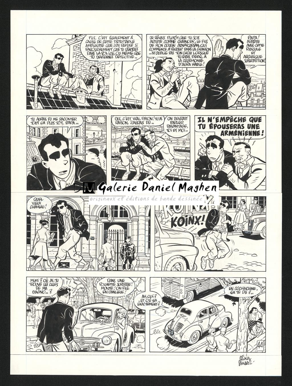 Planche originale n°44 - Olivier Schwartz - Encre de Chine sur papier - 6209