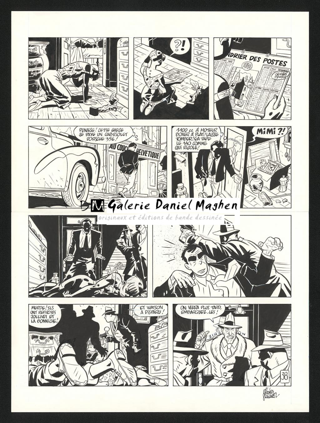 Planche originale n°38 - Olivier Schwartz - Encre de Chine sur papier - 6211