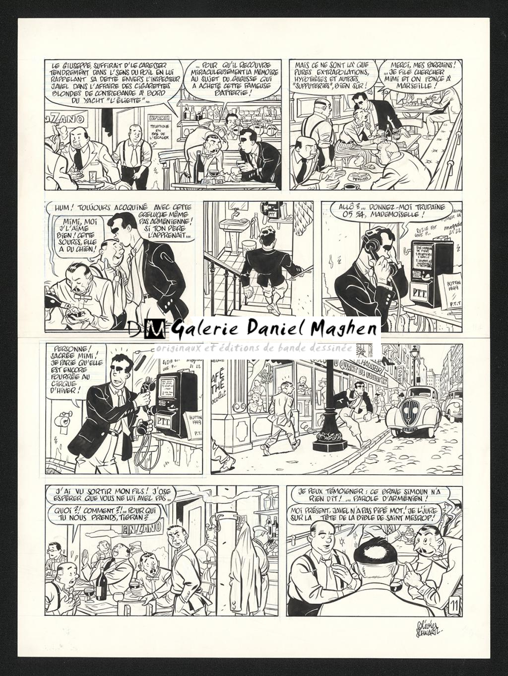 Planche originale n°11 - Olivier Schwartz - Encre de Chine sur papier - 6212