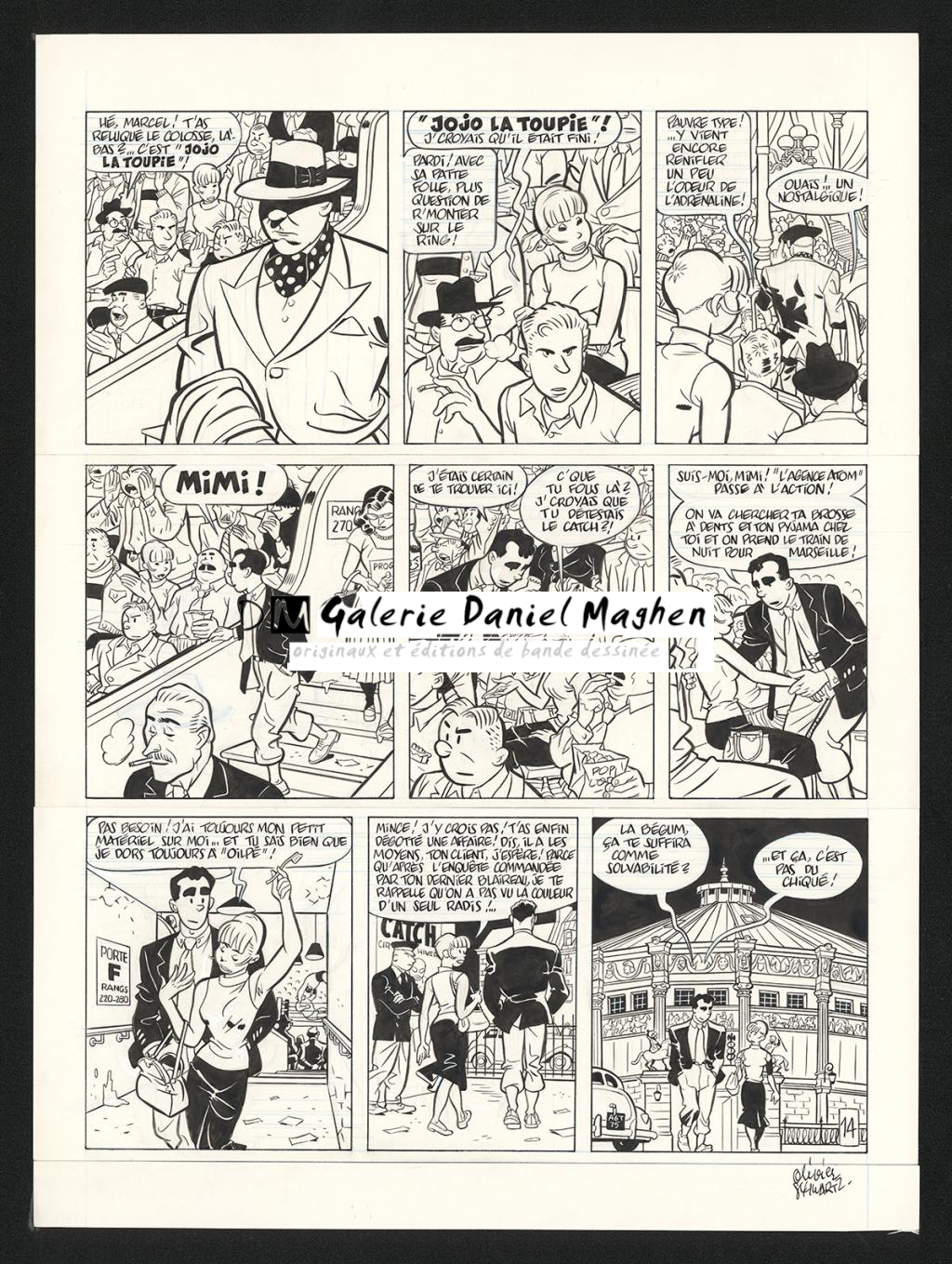 Planche originale n°14 - Olivier Schwartz - Encre de Chine sur papier - 6213