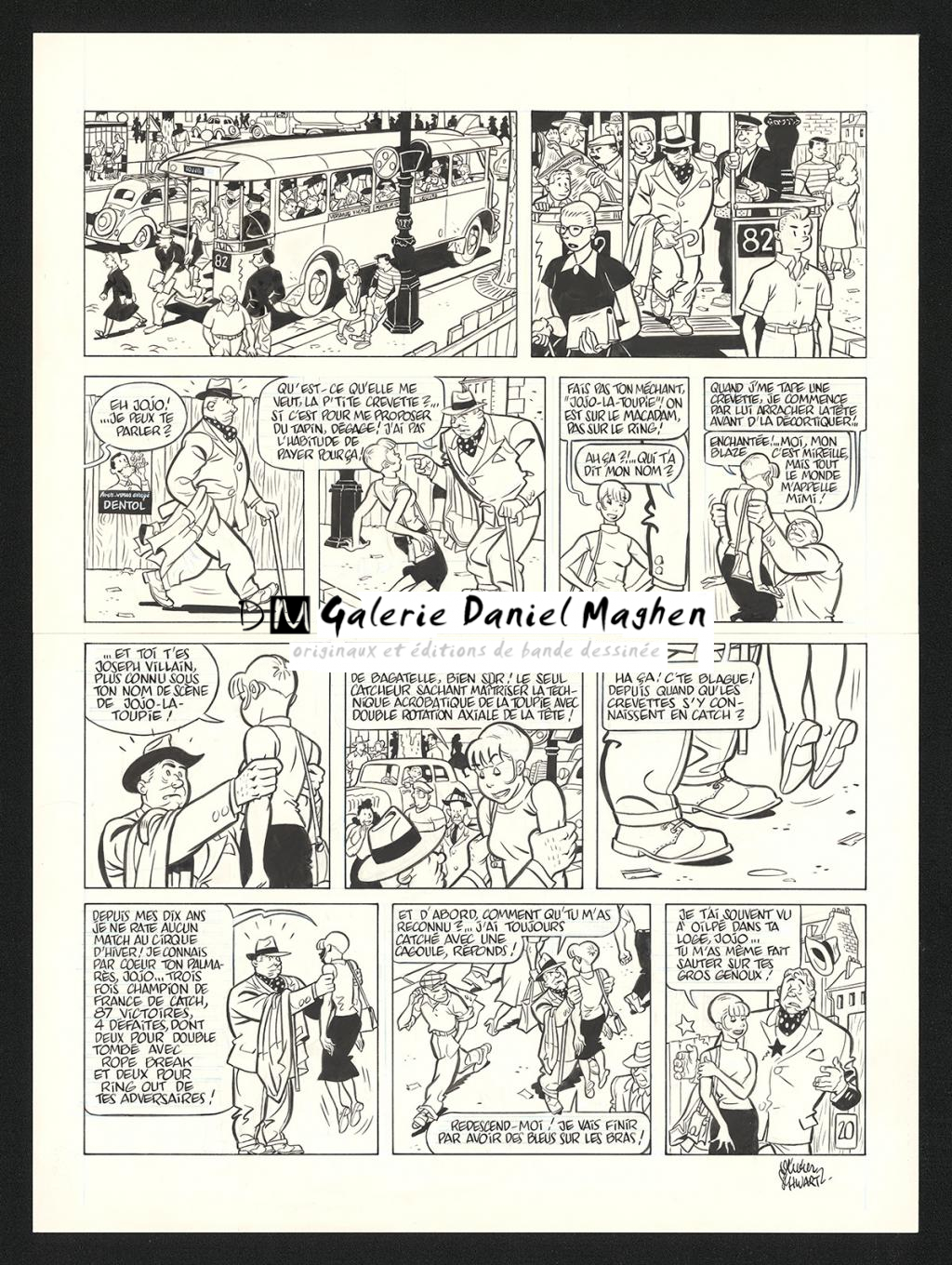 Planche originale n°20 - Olivier Schwartz - Encre de Chine sur papier - 6215