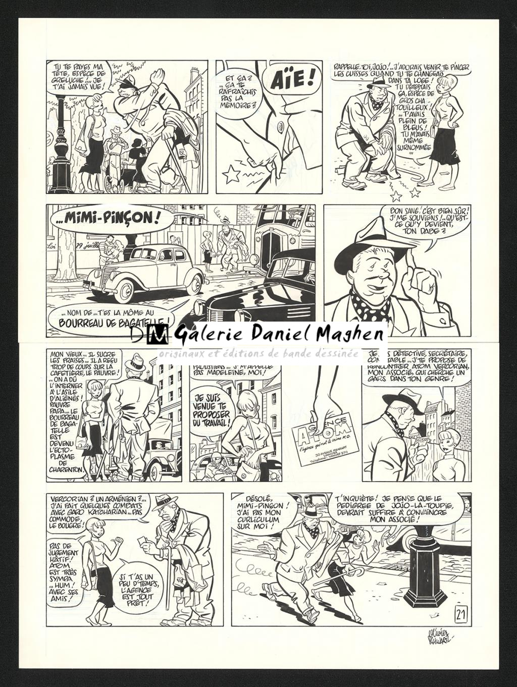 Planche originale n°21 - Olivier Schwartz - Encre de Chine sur papier - 6216