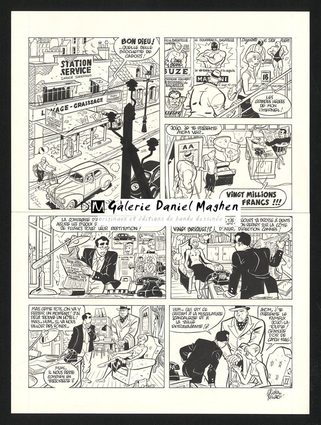 Planche originale n°22 - Olivier Schwartz - Encre de Chine sur papier - 6217