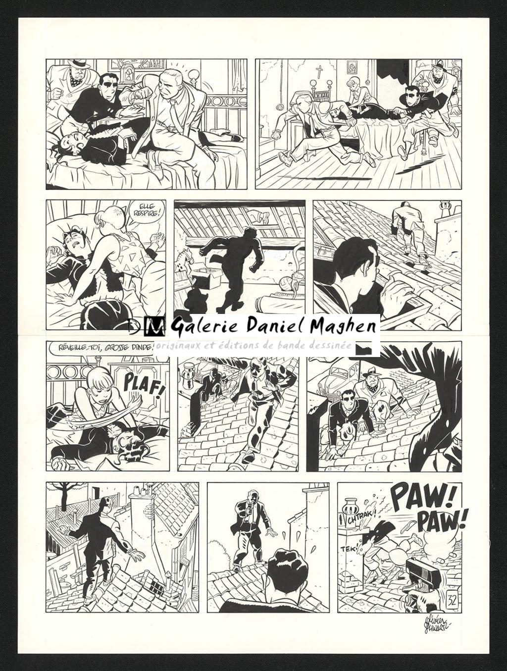 Planche originale n°32 - Olivier Schwartz - Encre de Chine sur papier - 6573