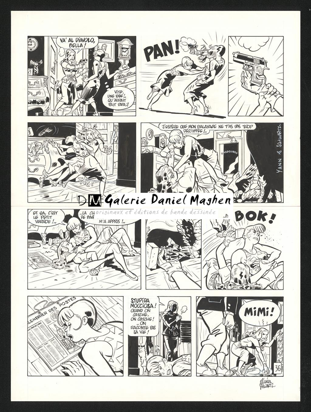 Planche originale n°36 - Olivier Schwartz - Encre de Chine sur papier - 6575