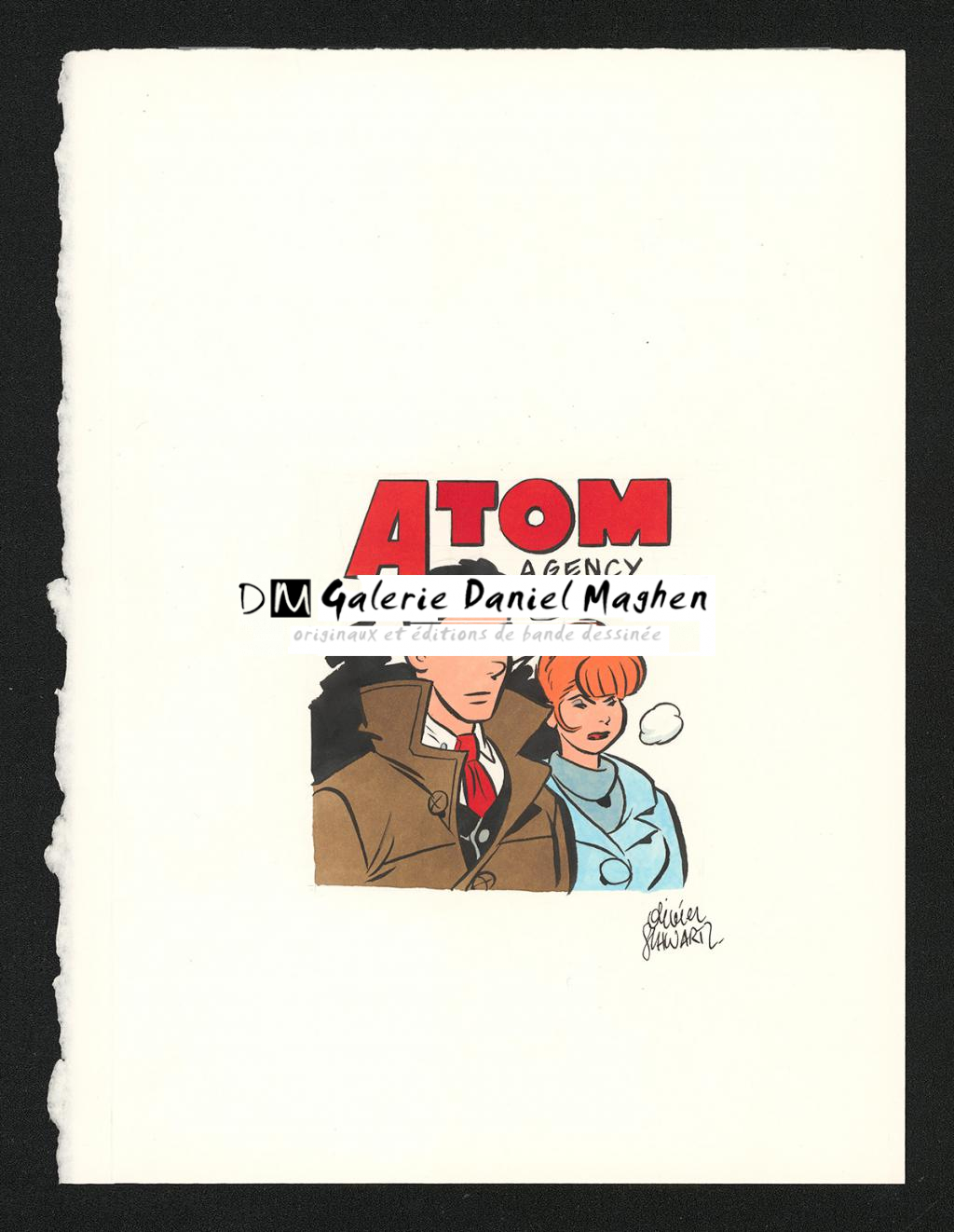 Illustration originale publiée dans le Journal de Spirou en 2020 - Olivier Schwartz - Gouache sur papier - 6581