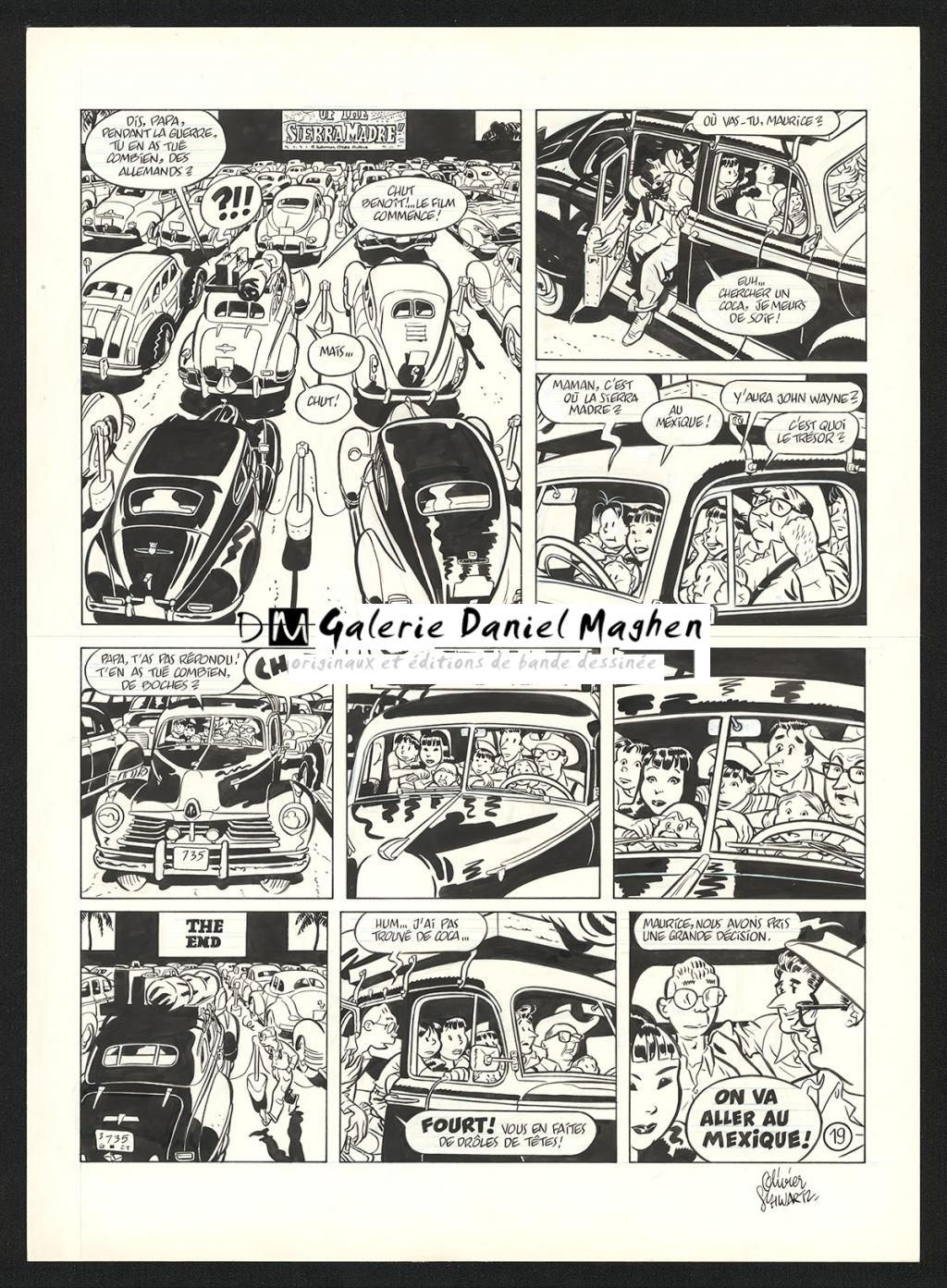 Planche originale n°19 - Olivier Schwartz - Encre de Chine sur papier - 6585